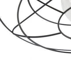 Schlussverkauf 🧨 QAZQA Vintage Deckenleuchte mit Drahtlampenschirm 37cm schwarz - Laurent 🔔 19 Schlussverkauf 🧨 QAZQA Vintage Deckenleuchte mit Drahtlampenschirm 37cm schwarz - Laurent 🔔 -Deckenleuchten Verkaufs-Shop 1488 97359 7