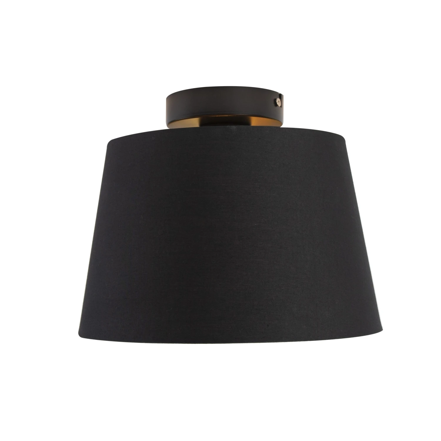 Blitzangebot ✔️ QAZQA Deckenleuchte mit Baumwollschirm schwarz mit Gold 25 cm - Combi schwarz ⌛ 5 Blitzangebot ✔️ QAZQA Deckenleuchte mit Baumwollschirm schwarz mit Gold 25 cm - Combi schwarz ⌛ – Bild 5