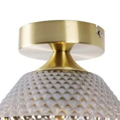 Neu ✔️ QAZQA Art Deco Deckenleuchte Messing mit Rauchglas - Karce 🎁 15 Neu ✔️ QAZQA Art Deco Deckenleuchte Messing mit Rauchglas - Karce 🎁 -Deckenleuchten Verkaufs-Shop 1499 103545 2