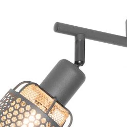 Neu 🌟 QAZQA Design-Deckenleuchte Schwarz mit Gold 2-flammig - Noud 😉 -Deckenleuchten Verkaufs-Shop 1527 105046 6