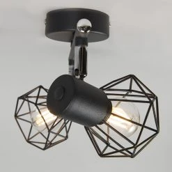 Top 10 ✨ QAZQA Art Deco Spot schwarz schwenk- und neigbar - Mosh 2 ⭐ -Deckenleuchten Verkaufs-Shop 1528 93946 6