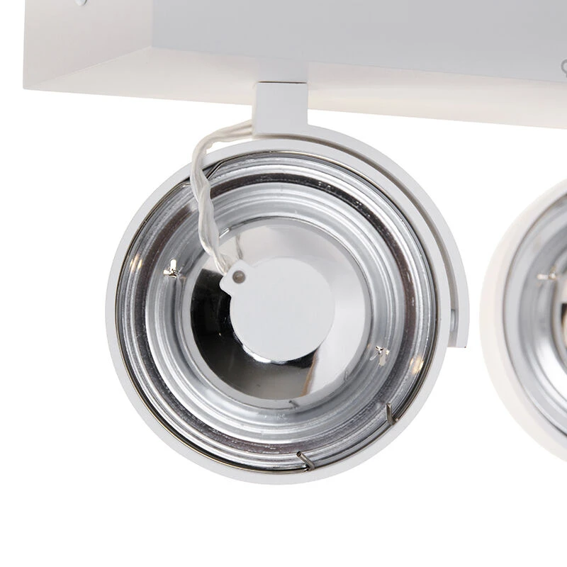 Bestes Angebot 🤩 QAZQA Designstrahler weiß verstellbar 2-flammig - Go ⭐ 9 Bestes Angebot 🤩 QAZQA Designstrahler weiß verstellbar 2-flammig - Go ⭐ – Bild 9