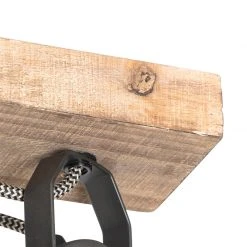Rabatt 🔥 QAZQA Ländliche Deckenlampe schwarz mit Holz 4-flammig - Jelle ✔️ -Deckenleuchten Verkaufs-Shop 1556 103995 3