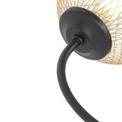 Top 10 ⌛ QAZQA Moderne Deckenleuchte schwarz mit goldenen 6-Lichtern - Athens Wire 🧨 -Deckenleuchten Verkaufs-Shop 1566 103146 5