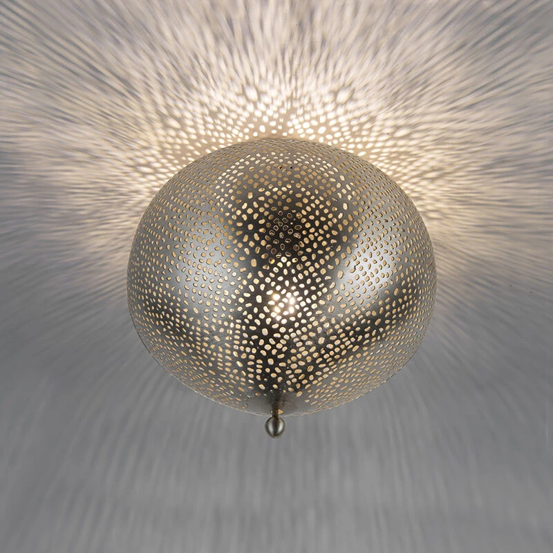 Top 10 🧨 QAZQA Orientalische Deckenleuchte Stahl - Sindbad 🤩 2 Top 10 🧨 QAZQA Orientalische Deckenleuchte Stahl - Sindbad 🤩 – Bild 2