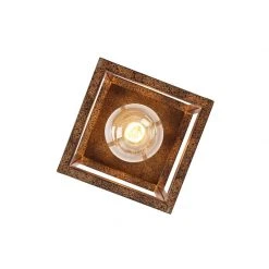 Am billigsten 🎉 QAZQA Industrielle Deckenleuchte rostbraun - Käfig ⭐ -Deckenleuchten Verkaufs-Shop 1569 103478 7