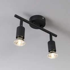 Besorgen 💯 QAZQA Industrie-Spot schwarz neigbar - Jeany 2 💯 -Deckenleuchten Verkaufs-Shop 1572 93275 5