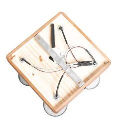 Budget 🎉 QAZQA Industriële spot zwart met hout 4-lichts - Kristina 💯 -Deckenleuchten Verkaufs-Shop 1578 105636 9