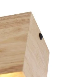 Besorgen 😀 QAZQA Ländliche Deckenstrahler Holz 2-Licht - Block 🛒 -Deckenleuchten Verkaufs-Shop 1582 103021 2