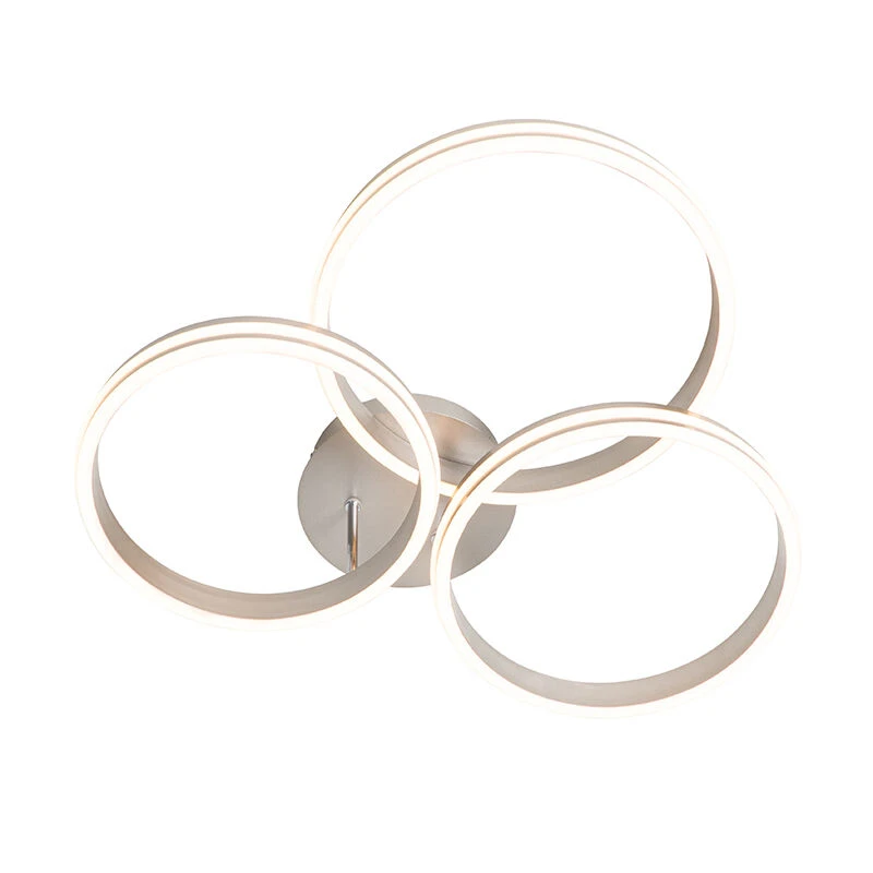 Bestes Angebot 🧨 QAZQA Deckenleuchte Stahl inkl. LED 3-Stufen dimmbar 3-Licht - Navara 🧨 8 Bestes Angebot 🧨 QAZQA Deckenleuchte Stahl inkl. LED 3-Stufen dimmbar 3-Licht - Navara 🧨 – Bild 8