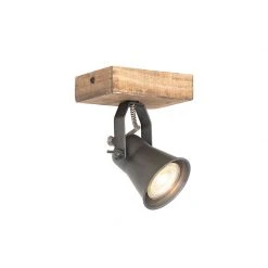 Bestes Angebot ✔️ QAZQA Ländlicher Fleck schwarz mit Holz - Jelle 🧨 -Deckenleuchten Verkaufs-Shop 1610 103992 11