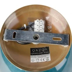 Blitzangebot ❤️ QAZQA Smart plafondlamp messing met oceaanblauw glas incl. Wifi ST64 - Pallon ⭐ -Deckenleuchten Verkaufs-Shop 1621 106261 11