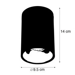 Aktion 🎁 QAZQA Aufbaustrahler schwarz mit Gold - Deep 🎉 -Deckenleuchten Verkaufs-Shop 1644 89313 3