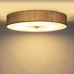 Neu 🔥 QAZQA Country Deckenleuchte grau 70 cm - Drum 🤩 -Deckenleuchten Verkaufs-Shop 1650 89872 7