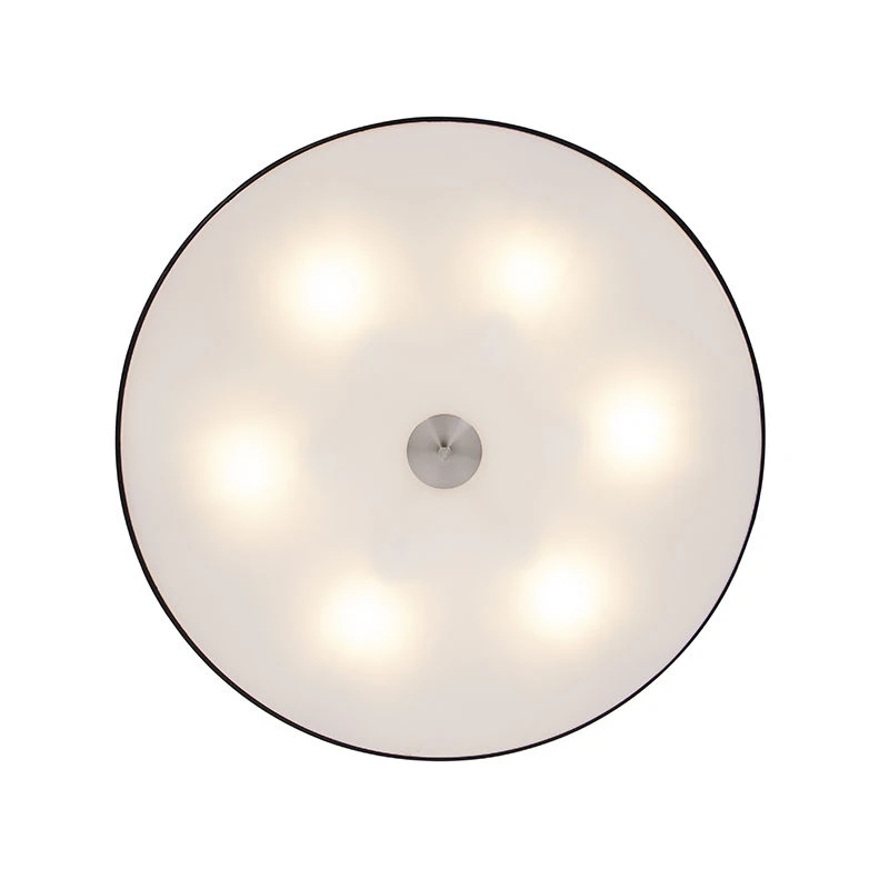 Rabatt ✨ QAZQA Country Deckenleuchte schwarz 70 cm - Drum ⌛ 6 Rabatt ✨ QAZQA Country Deckenleuchte schwarz 70 cm - Drum ⌛ – Bild 6