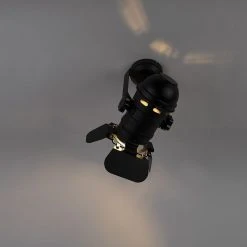 Billig ✨ QAZQA Industriestudio Spot schwarz drehbar und kippbar - Film ❤️ -Deckenleuchten Verkaufs-Shop 1675 96894 11