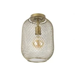 Großhandel 👏 QAZQA Moderne Deckenleuchte Messing - Waya Mesh 😍 -Deckenleuchten Verkaufs-Shop 1708 103440 10