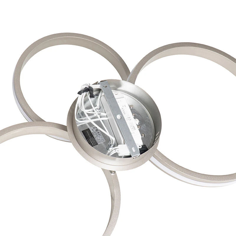 Bestes Angebot 🧨 QAZQA Deckenleuchte Stahl inkl. LED 3-Stufen dimmbar 3-Licht - Navara 🧨 11 Bestes Angebot 🧨 QAZQA Deckenleuchte Stahl inkl. LED 3-Stufen dimmbar 3-Licht - Navara 🧨 – Bild 11