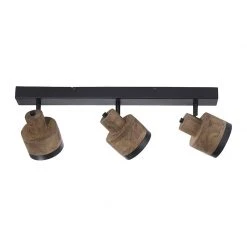 Neu 🛒 Paul Neuhaus Vintage Deckenspot schwarz mit Holz 3-flammig - Romy 🤩 -Deckenleuchten Verkaufs-Shop 1739 105286 8