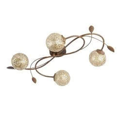 Besorgen 🤩 Paul Neuhaus Ländliche Deckenleuchte 4-flammig in rostbraun - Kreta 😍 -Deckenleuchten Verkaufs-Shop 1740 95841 10