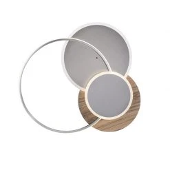 Budget 🔔 Paul Neuhaus Deckenleuchte Holz rund inkl. LED 3-flammig mit Fernbedienung - Ajdin 🎉 -Deckenleuchten Verkaufs-Shop 1745 105298 6