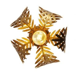 Aktion ❤️ QAZQA Vintage Smart Deckenleuchte Gold 24 cm inkl. WiFi ST64 - Botanica ✨ -Deckenleuchten Verkaufs-Shop 1753 103578 8