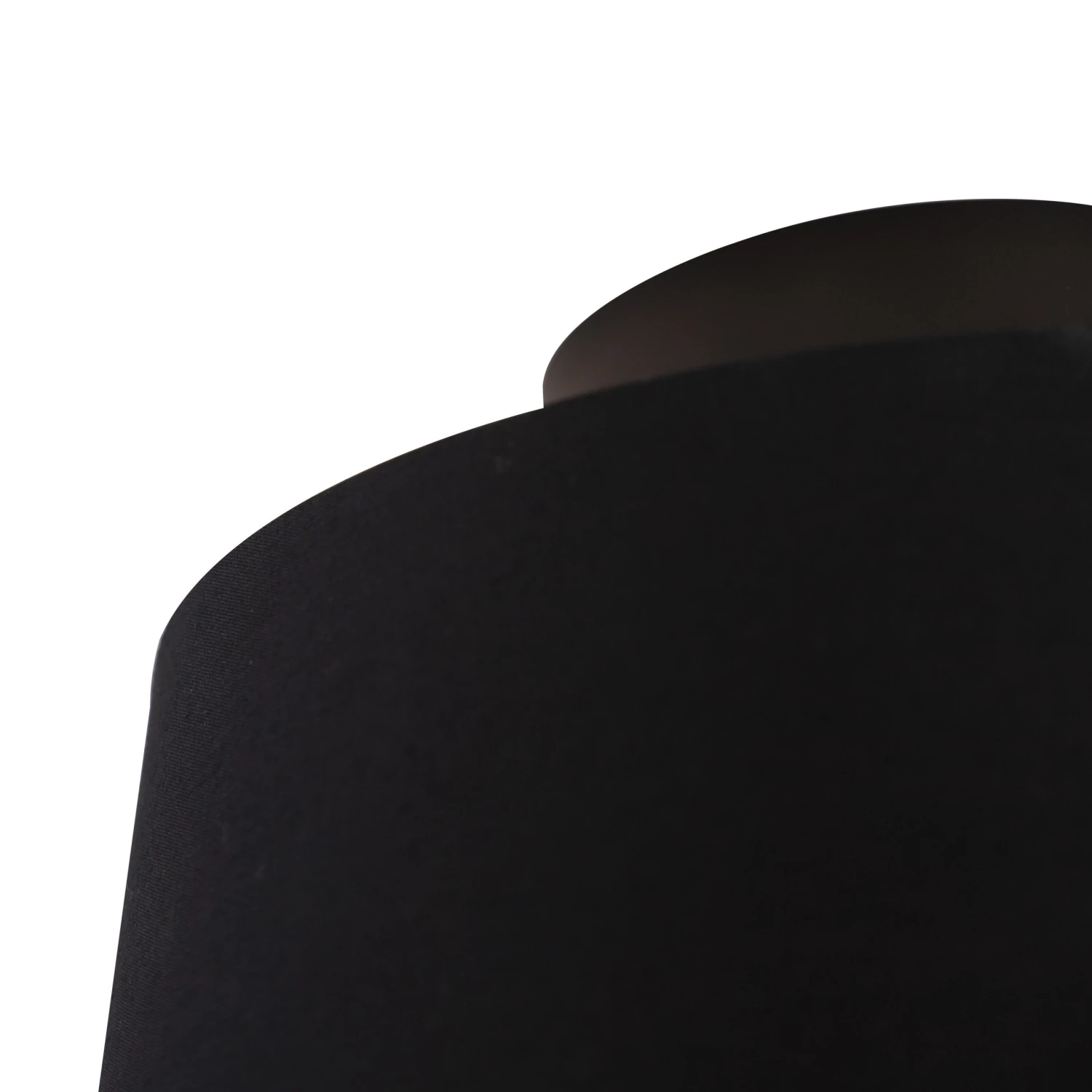 Blitzangebot ✔️ QAZQA Deckenleuchte mit Baumwollschirm schwarz mit Gold 25 cm - Combi schwarz ⌛ 2 Blitzangebot ✔️ QAZQA Deckenleuchte mit Baumwollschirm schwarz mit Gold 25 cm - Combi schwarz ⌛ – Bild 2