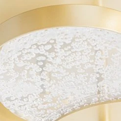 Großhandel 🔔 QAZQA Deckenleuchte Gold 42 cm inkl. LED 3-stufig dimmbar - Patrick 👏 -Deckenleuchten Verkaufs-Shop 1770 104513 2