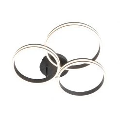 Auslauf 😉 QAZQA Deckenleuchte schwarz inkl. LED 3-Stufen dimmbar 3-Licht - Navara ⭐ -Deckenleuchten Verkaufs-Shop 1771 104003 7