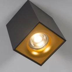 Blitzangebot 😀 QAZQA Moderner Aufbaustrahler mit Gold - Quba delux ⭐ -Deckenleuchten Verkaufs-Shop 1776 92689 4