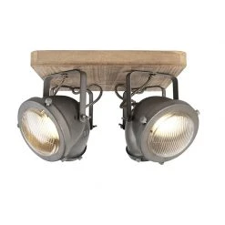 Bester Verkauf 🧨 QAZQA Industriespot Stahl mit Holz kippbar 4-Licht - Emado 🥰 -Deckenleuchten Verkaufs-Shop 1777 96671 9