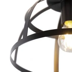 Bestpreis 😀 QAZQA Industrielle Deckenleuchte schwarz - Boula 🎁 15 Bestpreis 😀 QAZQA Industrielle Deckenleuchte schwarz - Boula 🎁 -Deckenleuchten Verkaufs-Shop 1779 102118 3