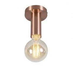 Billig 🔥 QAZQA Moderne Deckenleuchte Kupfer - Facil 1 👍