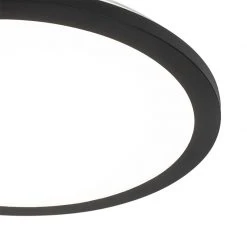 Auslauf 👍 QAZQA Deckenleuchte schwarz 40 cm inkl. LED 3-stufig dimmbar IP44 - Steve 😍 -Deckenleuchten Verkaufs-Shop 1834 102740 2