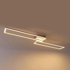 Schlussverkauf 💯 QAZQA Deckenleuchte Stahl inkl. LED 3-stufig dimmbar - Plazas Novo ⌛ -Deckenleuchten Verkaufs-Shop 1838 102925 13