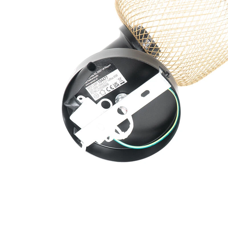 Großhandel ✔️ QAZQA Industriespot schwarz mit gold - Bliss Mesh ⌛ 13 Großhandel ✔️ QAZQA Industriespot schwarz mit gold - Bliss Mesh ⌛ – Bild 13
