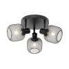 Billig 👍 QAZQA Industriespot schwarz 3-flammig - Bliss Mesh 🧨
