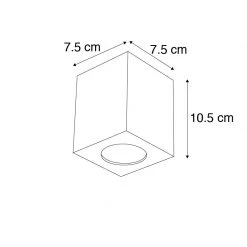 Auslauf 😉 QAZQA Designspot weiß - Quba 2 ⌛ -Deckenleuchten Verkaufs-Shop 1880 92685 3