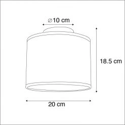 Angebote ❤️ QAZQA Deckenleuchte Kupfer 20 cm - Trommel 😀 -Deckenleuchten Verkaufs-Shop 1895 91996 3
