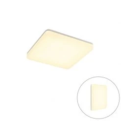 Rabatt 👏 QAZQA Moderne Deckenleuchte quadratisch inkl. LED - Plater 😉