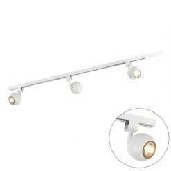 Bestes Angebot 🔔 QAZQA Schienensystme Gissi 3 weiß 👏