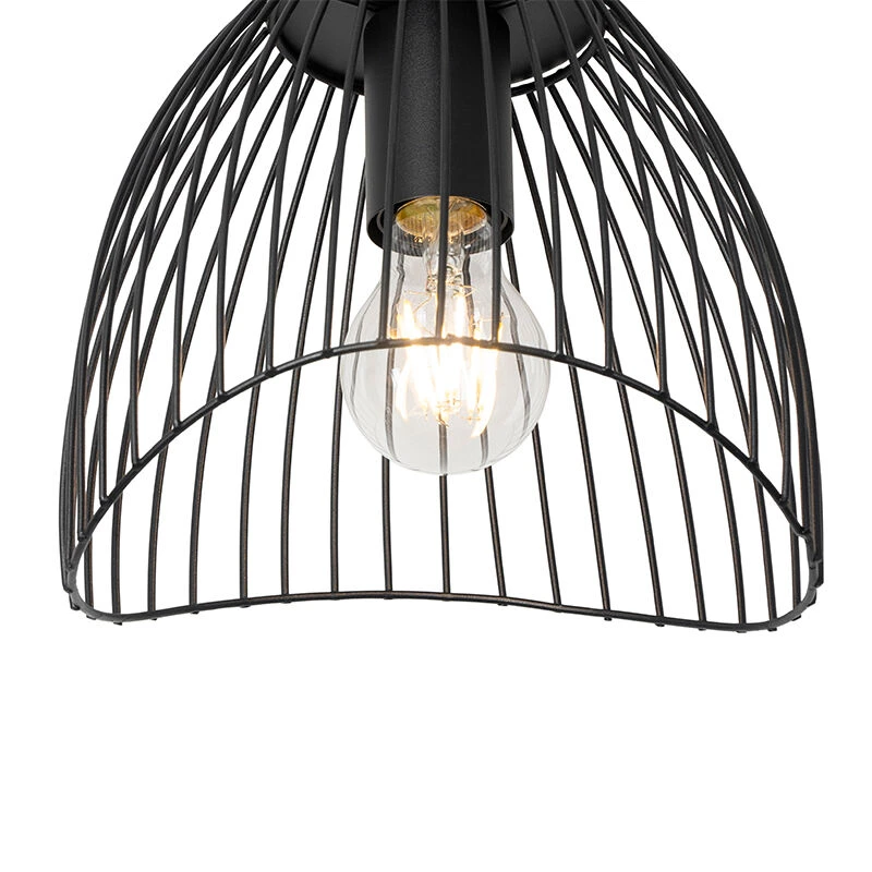 Blitzangebot 🤩 QAZQA Design Deckenleuchte schwarz 20 cm - Pua 🥰 3 Blitzangebot 🤩 QAZQA Design Deckenleuchte schwarz 20 cm - Pua 🥰 – Bild 3