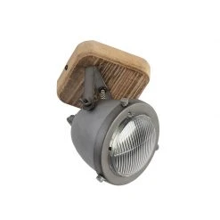 Auslauf 🔥 QAZQA Industriespot Stahl mit Holz kippbar - Emado 👍 -Deckenleuchten Verkaufs-Shop 1916 96668 12