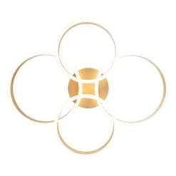 Billig 🎉 QAZQA Deckenleuchte Messing inkl. LED 3-stufig dimmbar 4-flammig - Navara 🤩 24 Billig 🎉 QAZQA Deckenleuchte Messing inkl. LED 3-stufig dimmbar 4-flammig - Navara 🤩 -Deckenleuchten Verkaufs-Shop 1919 104008 9