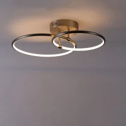 Blitzangebot ⭐ QAZQA Design Deckenleuchte Stahl inkl. LED 3-stufig dimmbar 2-Licht - Joaniqa ❤️ -Deckenleuchten Verkaufs-Shop 1924 103414 13