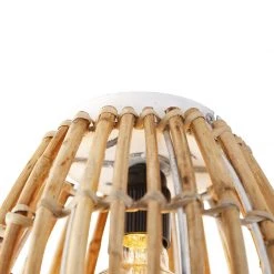 Blitzangebot 😉 QAZQA Ländliche Deckenlampe Bambus mit Weiß - Canna Capsule ⭐ -Deckenleuchten Verkaufs-Shop 1927 104920 7