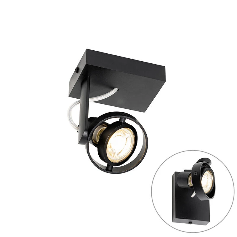 Auslauf ✨ QAZQA Moderne spot zwart - Master 50 😀 1 Auslauf ✨ QAZQA Moderne spot zwart - Master 50 😀