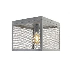 Bestpreis 🔥 QAZQA Industrielle Deckenleuchte Antik Silber - Cage Robusto ❤️ -Deckenleuchten Verkaufs-Shop 1929 99095 6