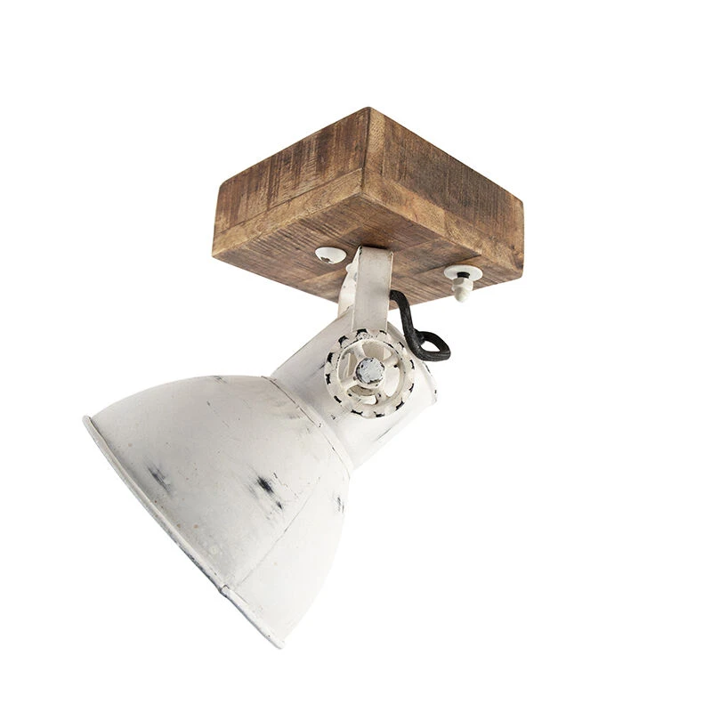 Budget 🥰 QAZQA Industriespot weiß mit Mangoholz 18 cm - Mangos 🧨 7 Budget 🥰 QAZQA Industriespot weiß mit Mangoholz 18 cm - Mangos 🧨 – Bild 7