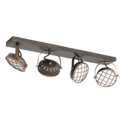 Rabatt 👏 QAZQA Vintage Fleck rostbraun länglich 4-flammig - Tamina 🎁 -Deckenleuchten Verkaufs-Shop 1972 104429 12